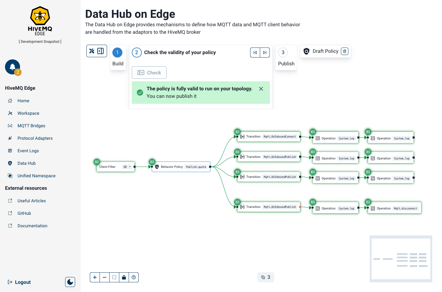 HiveMQ Edge Policy Designer