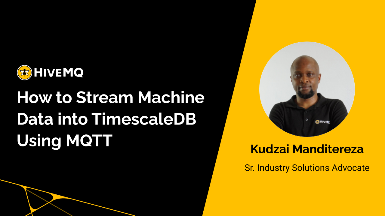 How to Stream Machine Data into TimescaleDB Using MQTT