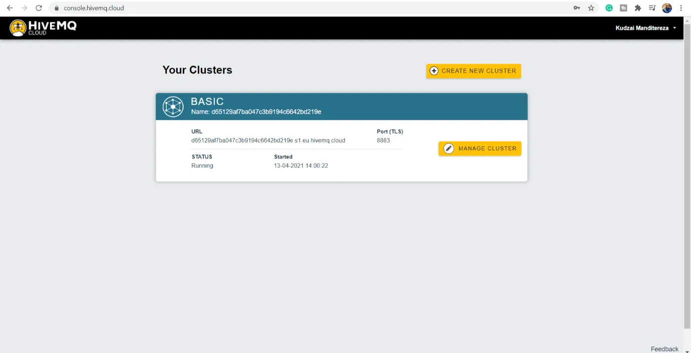 Your Clusters in HiveMQ Cloud