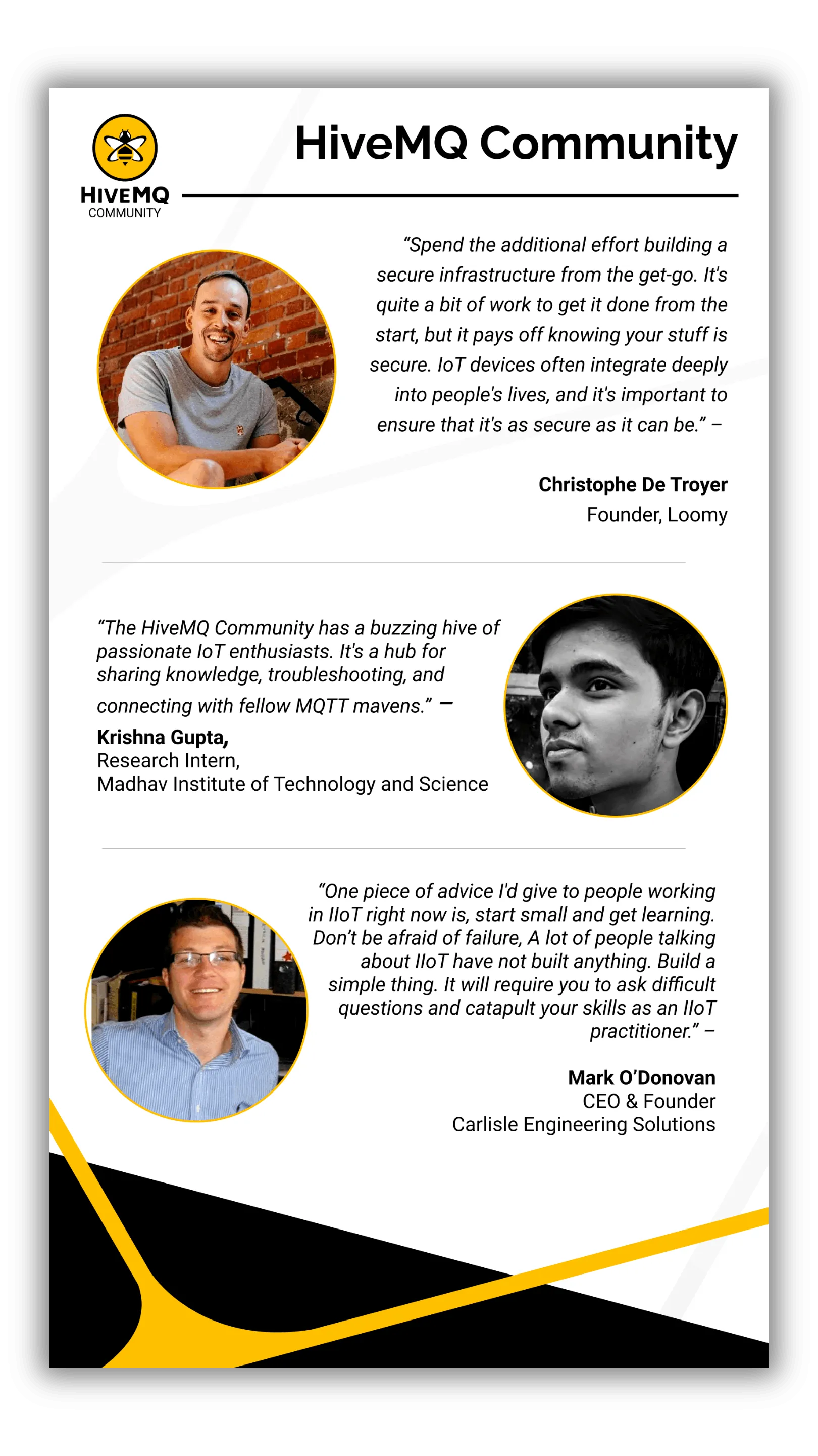 Quotes from HiveMQ Community