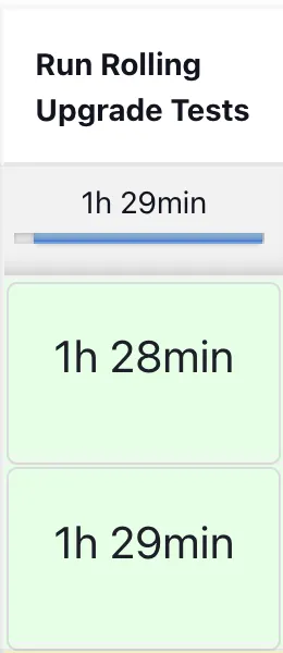 Run Rolling Upgrade Tests time