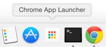 Selecting Chrome App Launcher