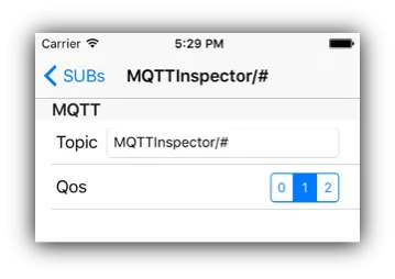 MQTT Inspector Topic