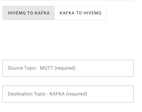 Send data from HiveMQ to Kafka