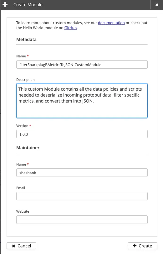 Create a Custom Module