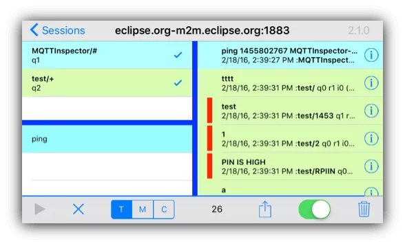 MQTT Inspector Message View