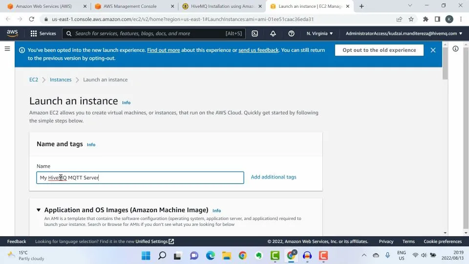 Click on Launch Instance
